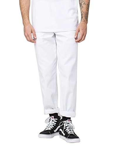 Dickies Herren Sporthose Streetwear Male Pants Original Work, Weiß (White Wh), 38W / 34L