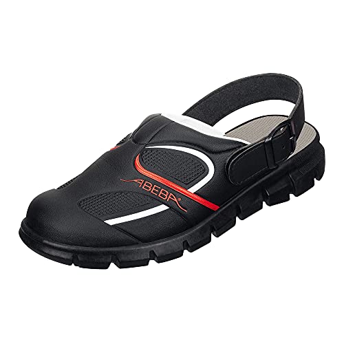 ABEBA 7332 DYNAMIC Verstopfen, OB, A, E, FO, SRC, Schwarz/Rot, Größe 41