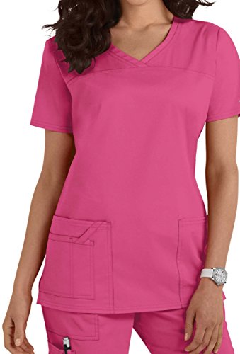 CARE SMART UNIFORM B 3XL 1122 V Neck Top (XXXL, Rosa [Pink] 1) …