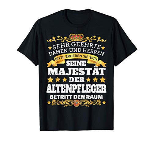 Herren Lustiges Altenpfleger Geschenk Altenheim Pflegekraft Pfleger T-Shirt