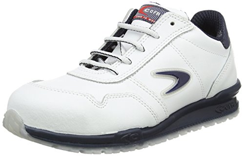 Cofra 78500-004.W43 NUVOLARI S3 SRC Sicherheitsschuhe, Weiß/Blau, Größe 43