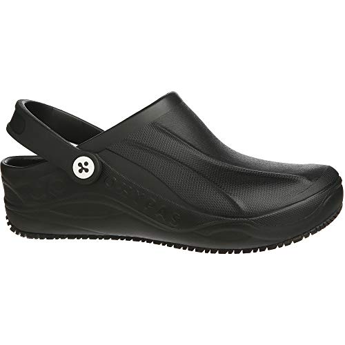 Oxypas Safety Jogger Clogs für Damen - Smooth - Leichter Arbeitsschuh für Herren, ideal für Krankenhaus, Küche oder Garten, Schwarz, Größe EU 40