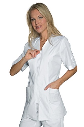 Robinson Damen Kasack MADRID kurzarm weiß Größe XL