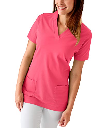 CLINIC DRESS Longshirt Damen Shirt mit 60% Baumwolle Lipstick 34/36