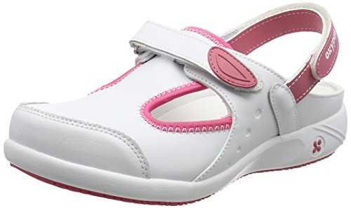 Oxypas CARIN Damen Sicherheitsschuhe, Weiß (Rosa), 36 EU