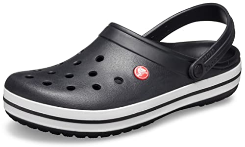Crocs unisex-adult Crocband Clog Clog, Black, 43/44 EU