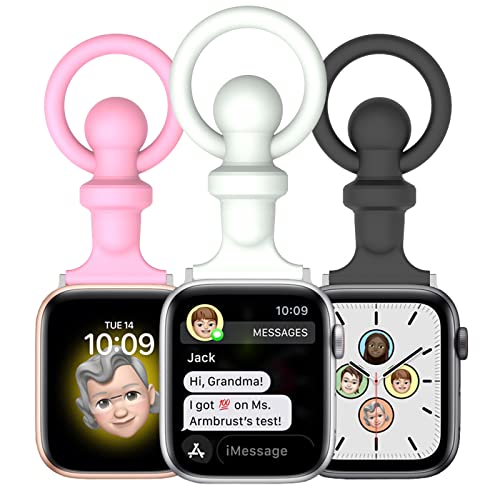 Silikon Pin Fob Kompatibel mit Apple Watch Ultra 49mm 45mm 44mm 42mm 41mm 40mm 38mm Fob Armband Infektionskontrolle Design Taschenband für iwatch Series Ultra SE 8 7 6 5 4 3 2 1