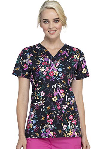 CHEROKEE V-Neck Kasack, Schlupfhemd mit Motiv Bouquet of Hope (S)