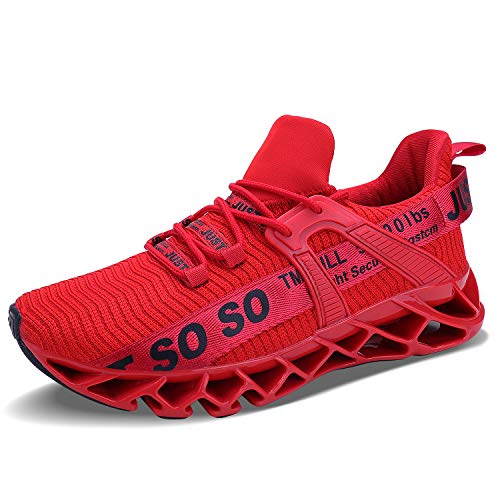 Vivay Damen Laufschuhe Walking Athletic fAr Frauen Casual Slip Fashion Sports Outdoor-Schuhe, Rot, 39 EU