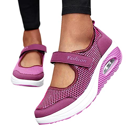Bequeme Orthopädische Schuhe Damen: Plateau Sneaker mit Klettverschluss Weiß Slip In Sneaker Abrollschuhe Walkmaxx Schuhe Diabetiker Schuhe Bequeme Sportschuhe Fersensporn Schuhe Gesundheitsschuhe