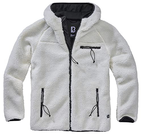 Brandit Teddyfleece Worker Jacket white Gr. L