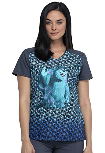Tooniforms V-Neck Kasack, Schlupfhemd mit Motiv Monster Inc Disney (3XL)