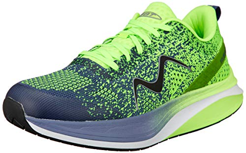 MBT Herren Sportschuhe HURACAN-3000 LACE UP M, Männer Funktionsschuhe, abrollschuhe sportliche Laufschuhe,Lime GRN/Blue Indigo,11 US, 10 UK