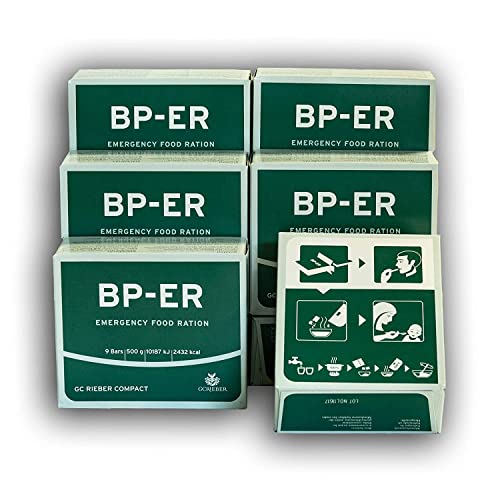 BP ER Elite Emergency Food 6 x 500 Gramm Einheiten, Camping Outdoor Vorsorge vom führenden Hersteller GC Rieber Compact aus Norwegen (neueste Charge und Zertifikat vom Händler Lebenskraft)