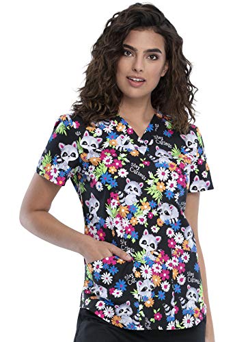 CHEROKEE Schlupfhemd, Kasack mit Motiv Stay Curious, Damen Kasack mit V-Ausschnitt (XS)