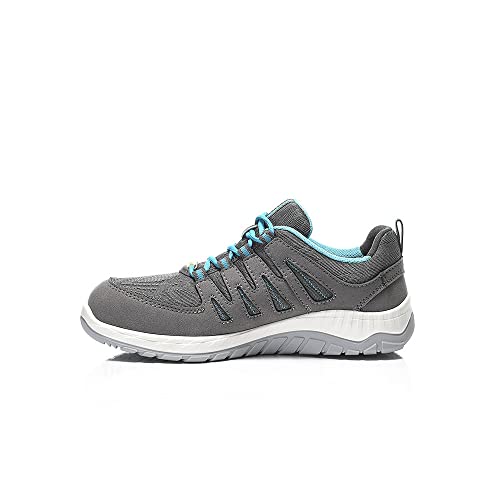 ELTEN Sicherheitsschuhe MADDIE grey Low ESD S1P, Damen, sportlich, leicht, Stahlkappe, schlanke Passform Grau 3 38 EU